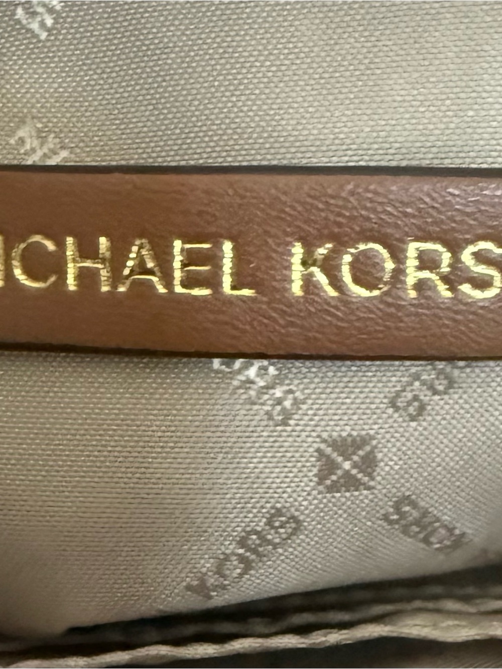 MICHAEL Michael Kors Samira Chestnut Brown Pebbled Leather MK Crossbody Bag! EUC - Picture 12 of 15